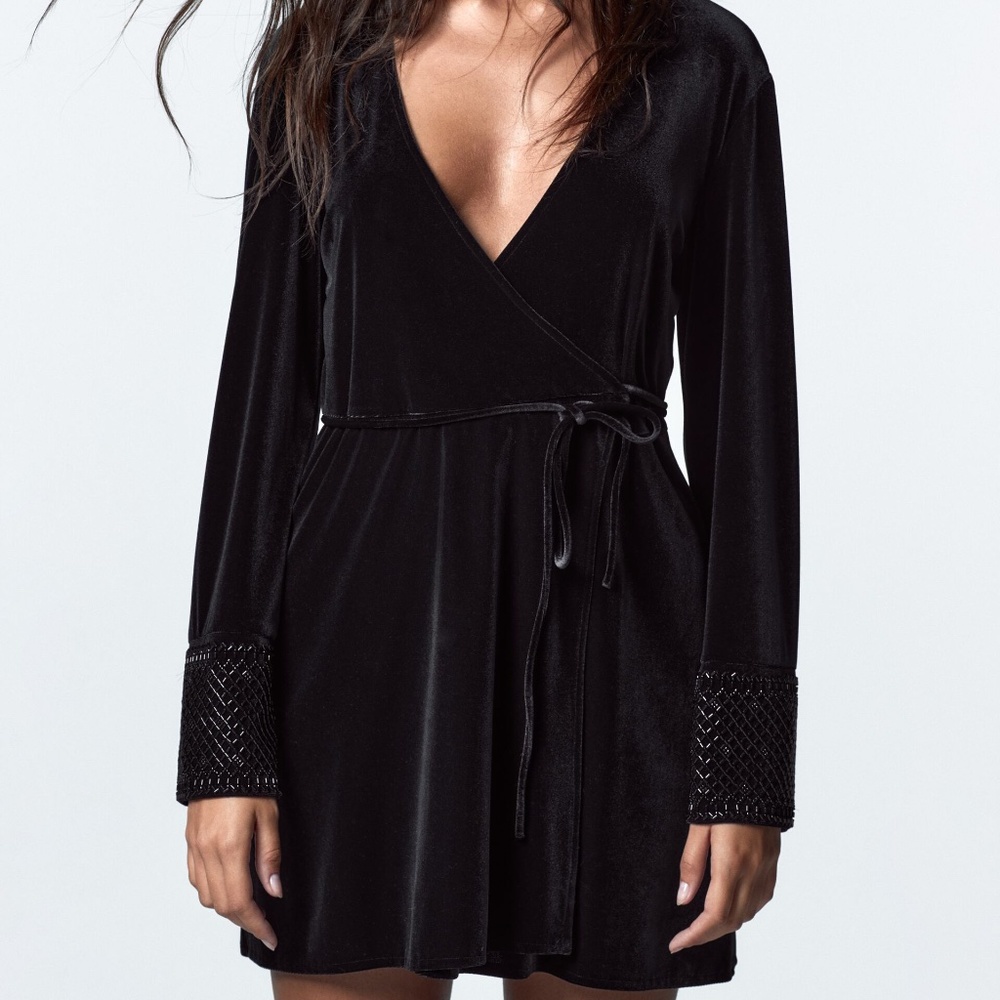 Zara Velvet Mini Dress (L)